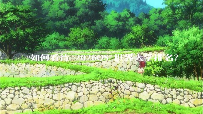 如何看待 2026QS 世界大学排名？