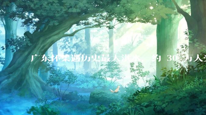 广东怀集遇历史最大洪水，约 30 万人受灾，积水最深处达 3 米，目前当地情况如何？