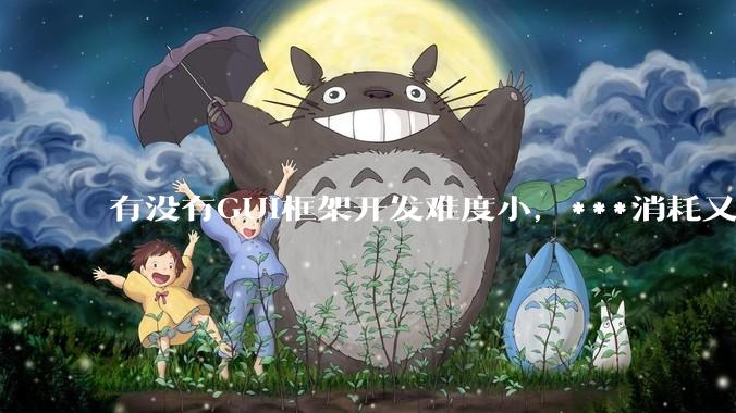 有没有GUI框架开发难度小，***消耗又不多，而且又跨平台？