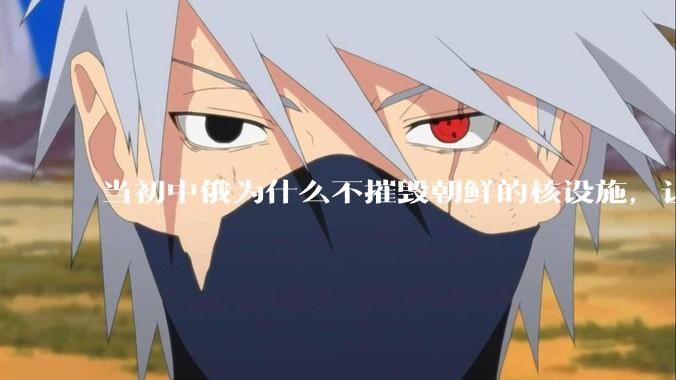 当初中俄为什么不摧毁朝鲜的核设施，让朝鲜拥有了自己的核武器？